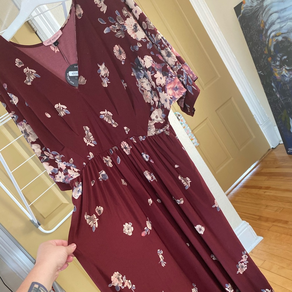 Special Occasion floral red dress
